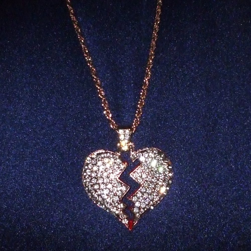 Hip Hop Broken Heart Necklace